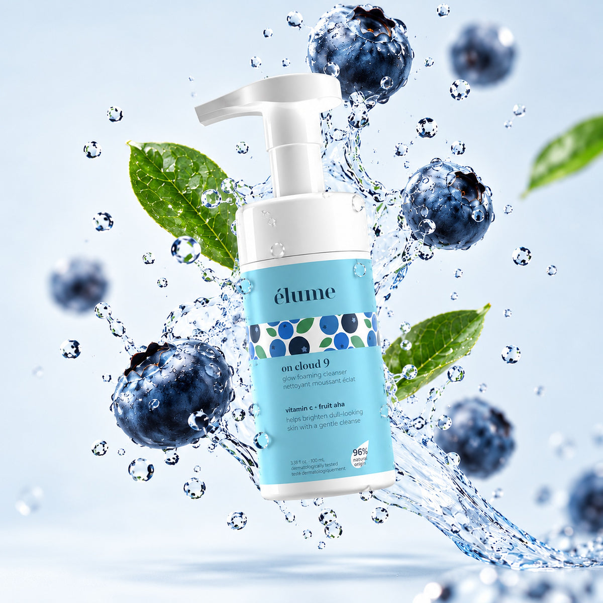 on cloud 9 glow foaming cleanser, 100 ml